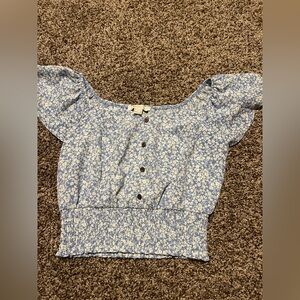 🦋Monteau Blue Floral Blouse🦋